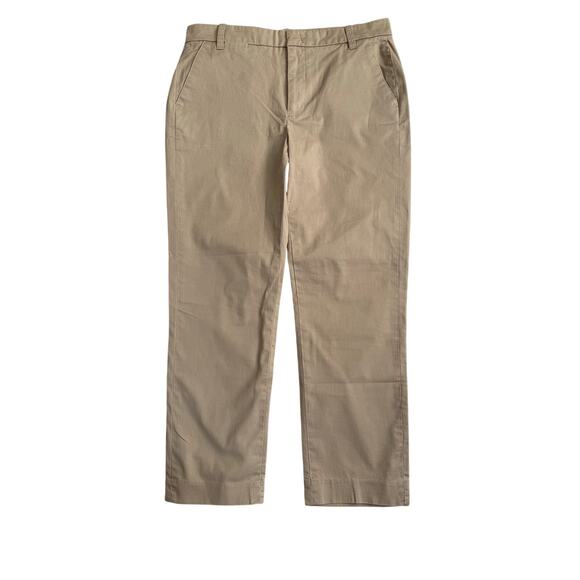 Vince Pants - Vince Pants Women's 10 Chino Chopped Tan Midrise 98% Cotton